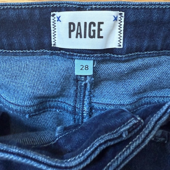 Paige Jeans 28 Womens Cindy Straight Leg Cropped Medium Blue Wash Denim - Picture 2 of 4